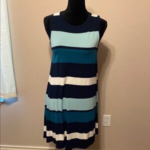 Chic Sleeveless Striped Dress